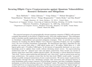 Google confirma que Ethereum es más débil que Bitcoin contra la cuántica 