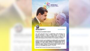 Maduro lanza en ‘X’ con un mensaje de amor por “pueblos que sufren” y un recuerdo al papa Francisco