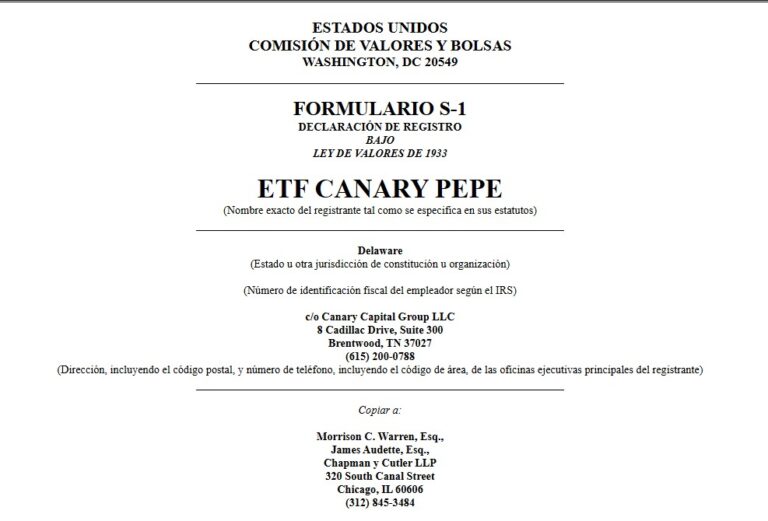 PEPE tendrá su ETF si se aprueba solicitud de Canary Capital