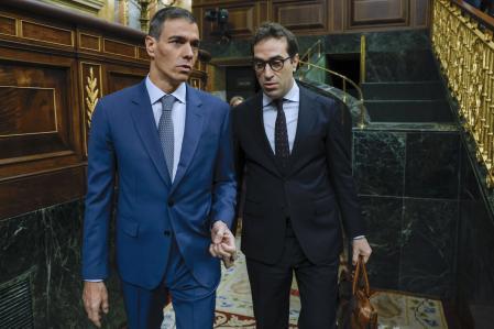 Sánchez y su vicepresidente económico, Carlos Cuerpo