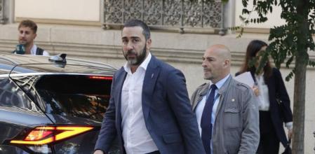 El comisionista imputado Víctor de Aldama(i) llega a la Audiencia Nacional este jueves para prestar declaración ante el juez Ismael Moreno