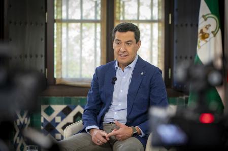 El presidente andaluz Juan Manuel Moreno Bonilla