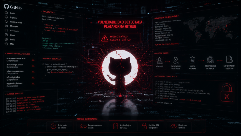 GitHub sufre brecha de seguridad por programa malicioso en equipo de un empleado