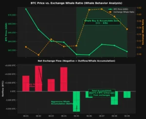 Ballenas de bitcoin aprovecharon la caída a USD 60.000 para recargar sus wallets