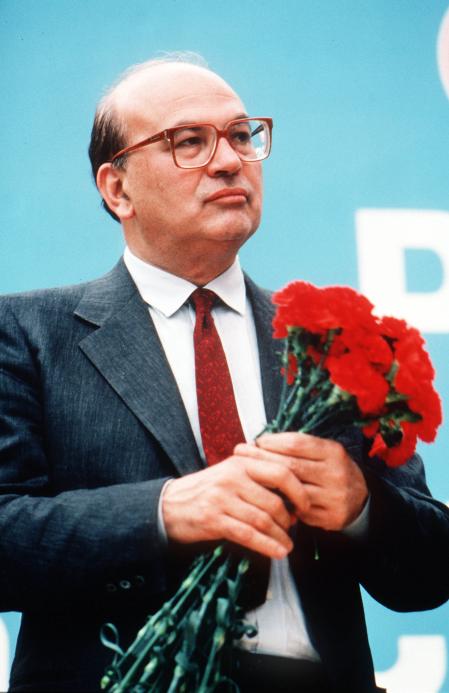 El fallecido dirigente socialista italiano, Bettino Craxi, en 1989