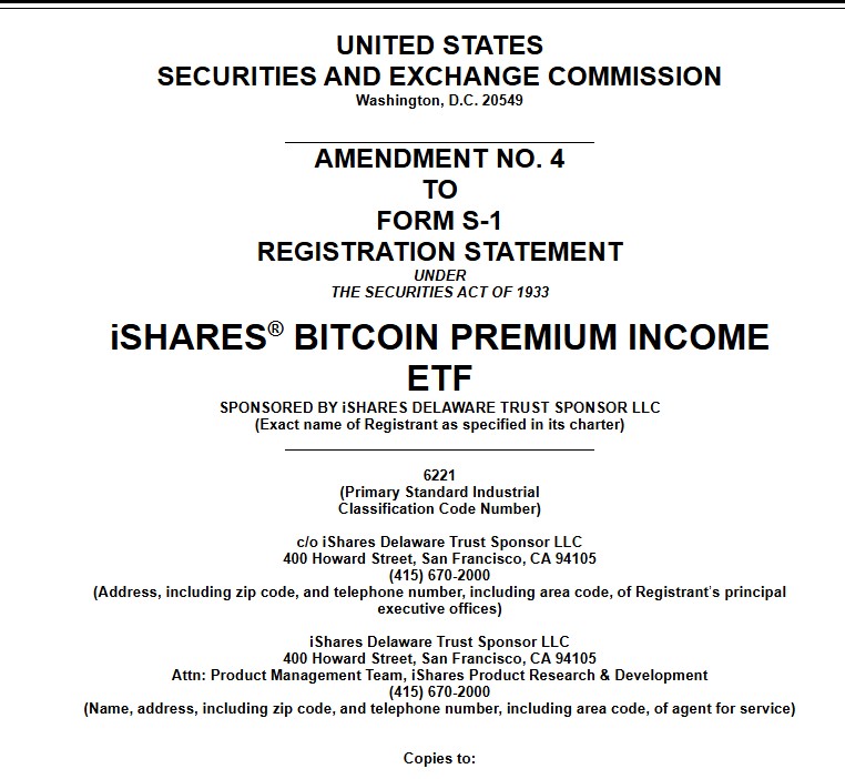 El ETF de bitcoin de BlackRock que dará rendimientos quedó listo para su lanzamiento
