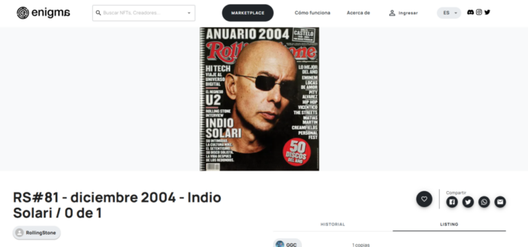 El Indio Solari está inmortalizado en Polygon