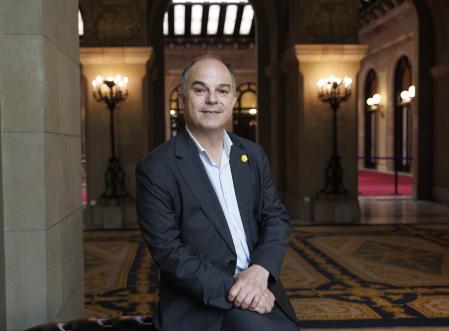 Jordi Turull acudió el jueves al Parlament para seguir el pleno sobre los presupuestos
