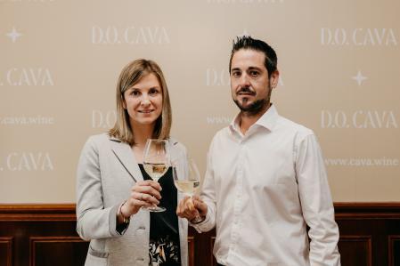 La nueva presidenta y vicepresidente de la DO Cava 