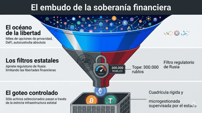 Rusia impone un «cepo» a las criptomonedas: limitará el mercado minorista a bitcoin y USDT