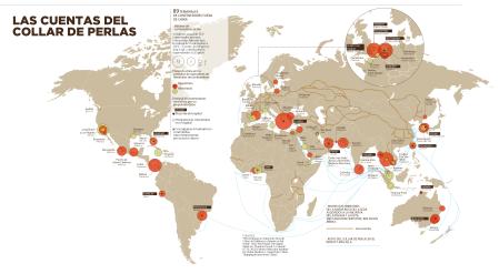 Los principales puertos y ferrocarriles con presencia china en el mundo, claves en su comercio internacional&nbsp;