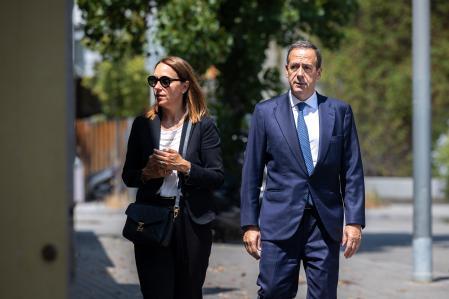 Gonzalo Gortazar en el funeral de Josep Vilarasau 