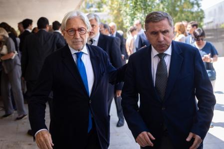 Josep Sánchez Libre en el entierro de Josep Vilarasau 