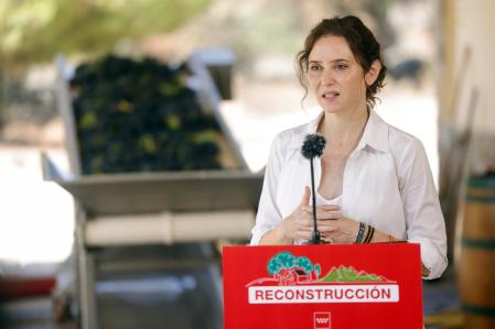 La presidenta de la Comunidad de Madrid, Isabel Díaz Ayuso