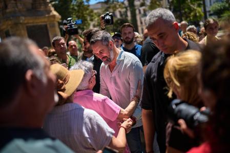Santiago Abascal, el pasado domingo en Ceuta&nbsp;