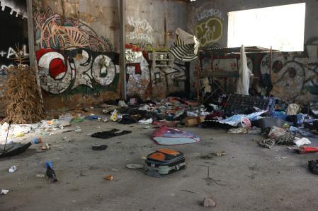El edificio abandonado donde un sin techo encontró el cuerpo de&nbsp;Elisabeth Jane Ross&nbsp;&nbsp;
