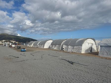 Imágenes del campamento para migrantes en Ceuta
