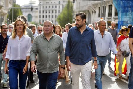 Comitiva del PP en la manifestación.&nbsp;