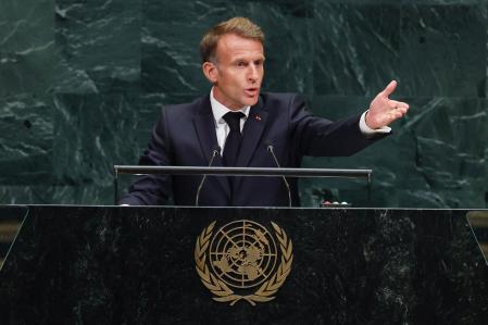 Macron califica en la ONU la diplomacia de Trump en Gaza de “espectáculo vergonzoso”