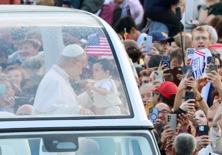 El papa León XIV, este miércoles en la plaza de San Pedro