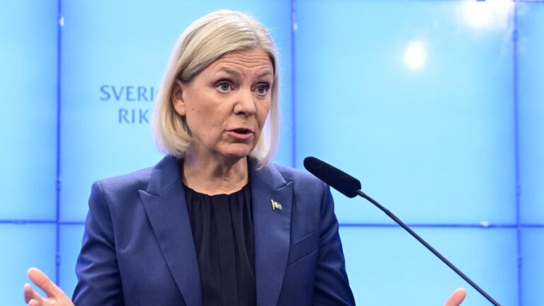 La líder socialdemócrata de Suecia vuelve a intentar formar gobierno