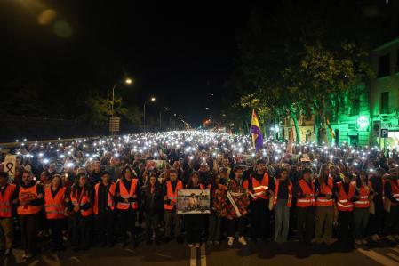 Marcha por el centro de Madrid