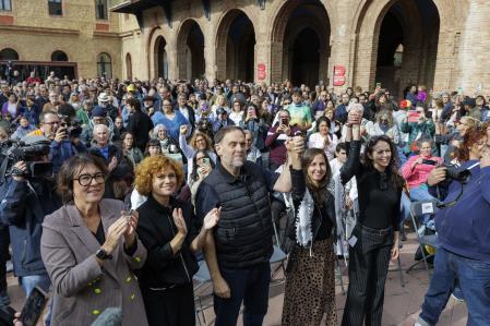 Acto político de Irene Montero y Gabriel Rufián en Nou Barris